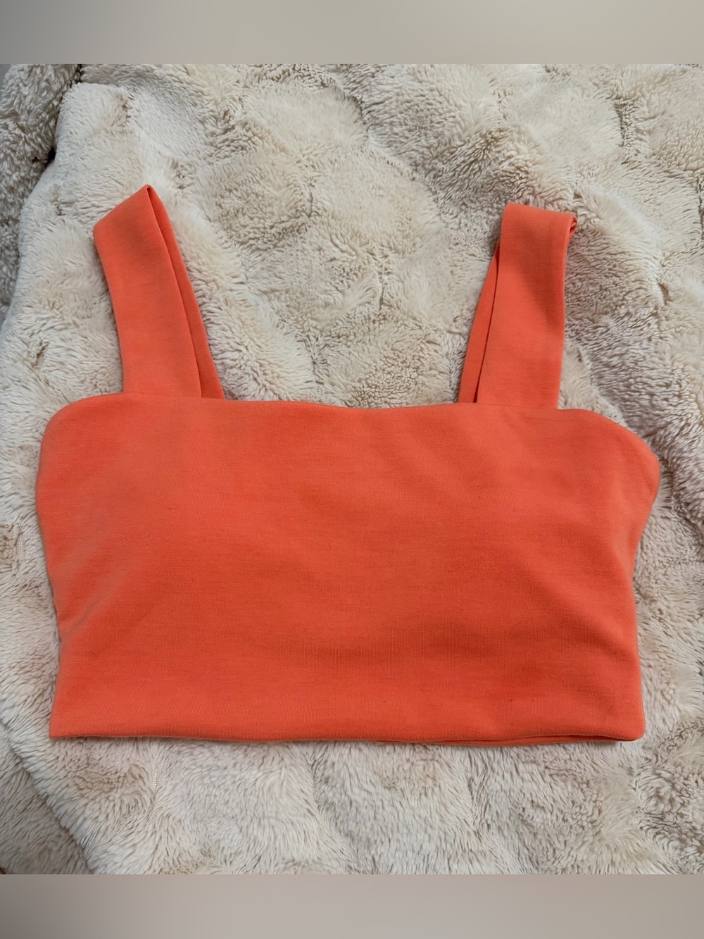Salt Project Cloud Form Coral Crop Top Medium M New